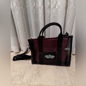 Marc Jacobs Medium Sheer Mesh “The Tote Bag” black w/Pink